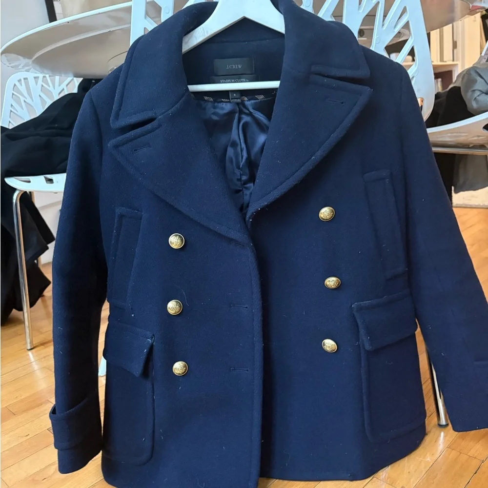 J. Crew Wool Blend Peacoat - Picture 5 of 6